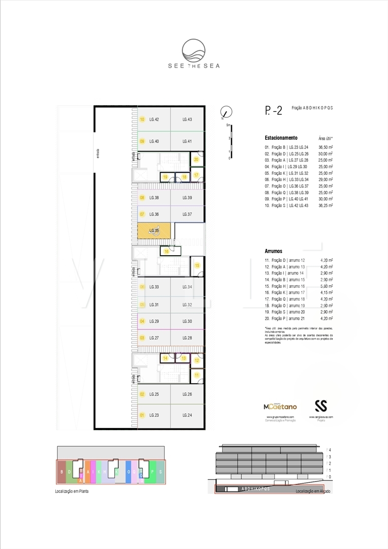 Apartamento T2  em Empreendimento Premium, Primeira linha Mar